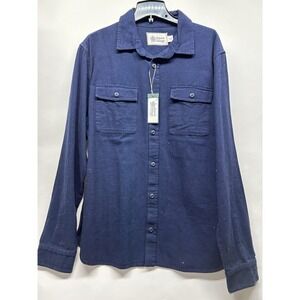 Alpine Designs Men's Chamois Shirt Deep Navy-XL (F6)